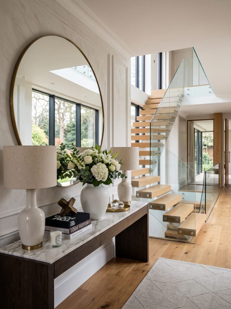 A living green wall brings natural beauty and freshness to staircase walls while creating an impressive focal point.