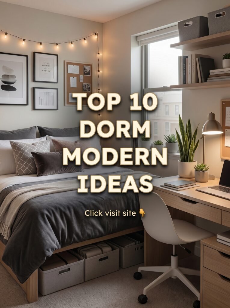 Top 10 Dorm Modern Ideas for a Stylish, Comfortable, and Organized Room