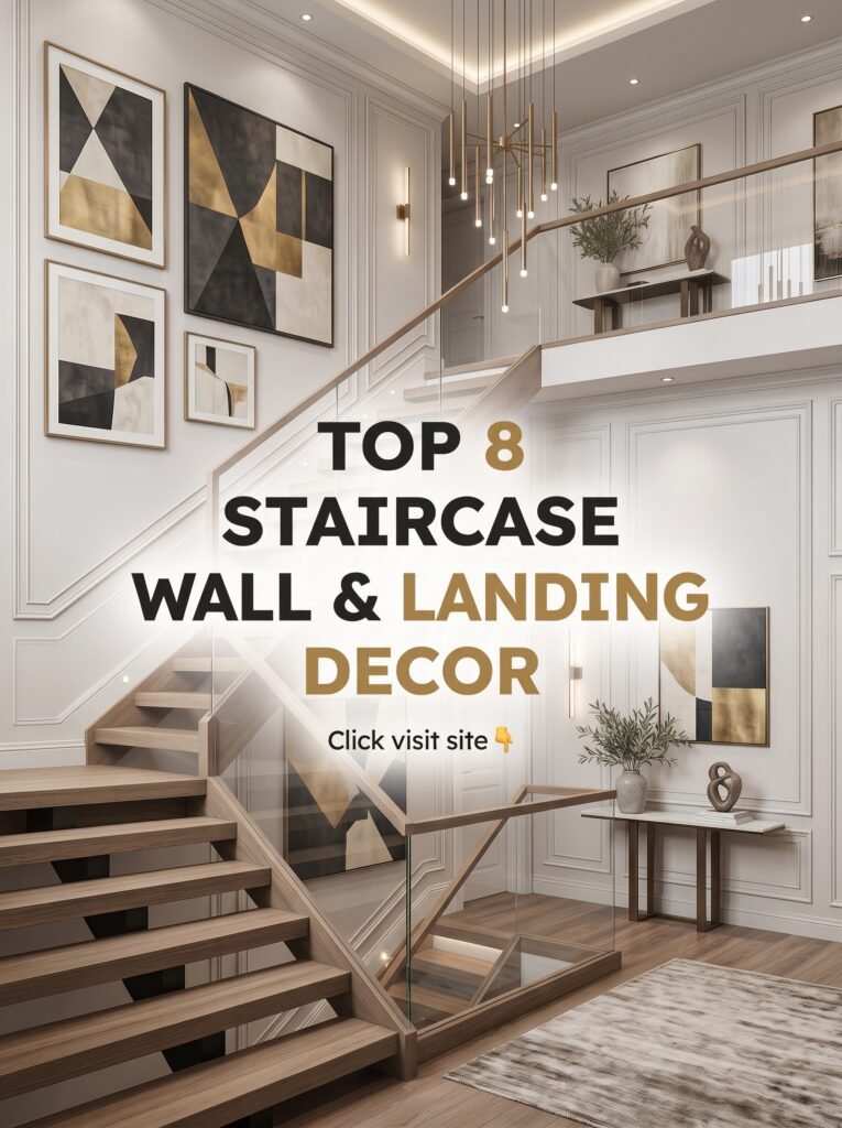 Top 8 Staircase Wall and Landing Decor Ideas for Modern Homes