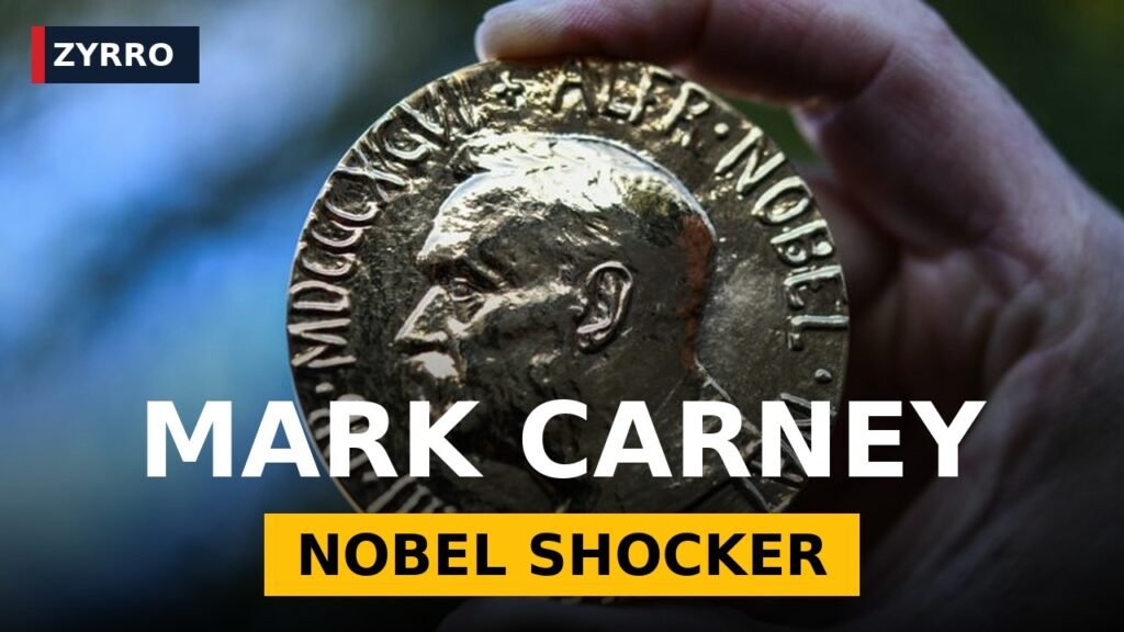 Mark Carney Nobel Peace Prize 2026 odds surge — gold Nobel medal before the October 9 announcement