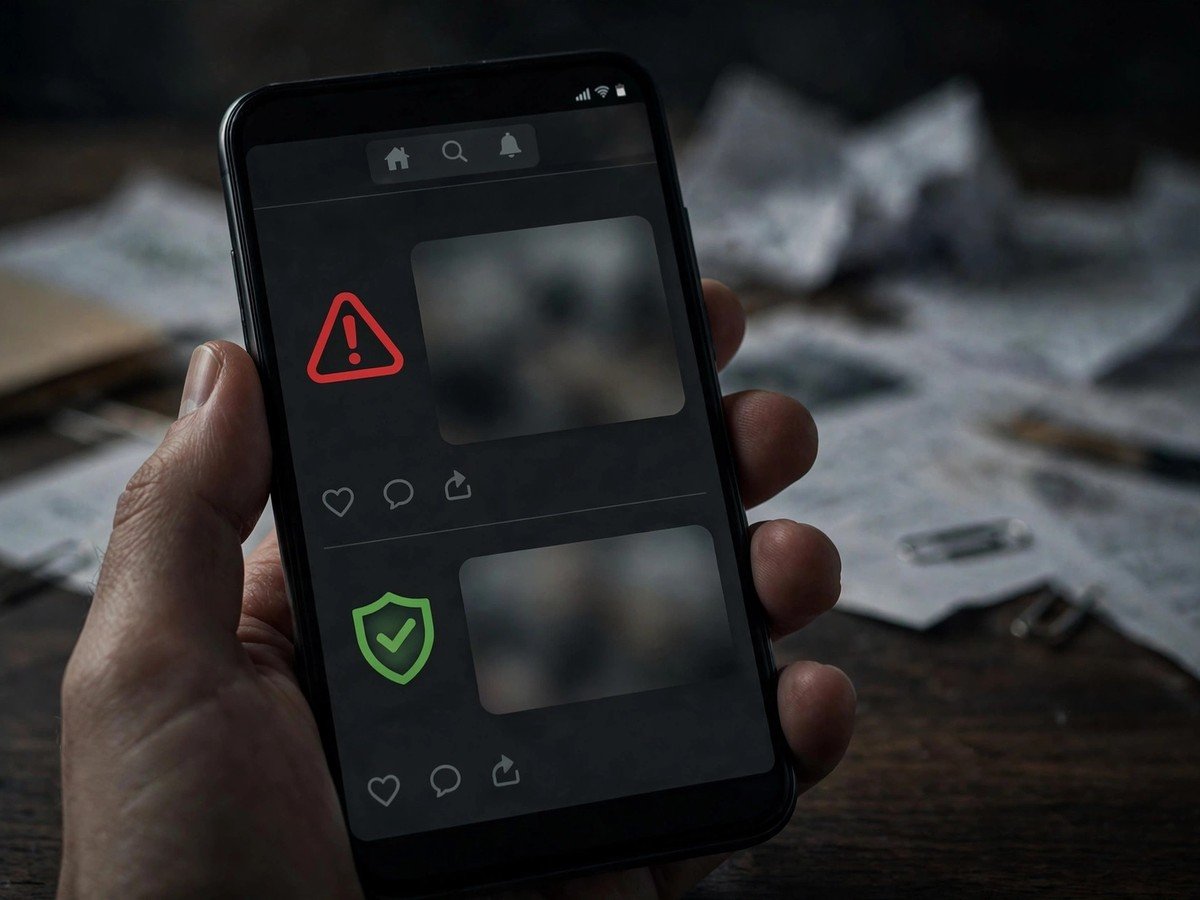 Smartphone showing a social media feed — how the zion williamson death hoax spread online.